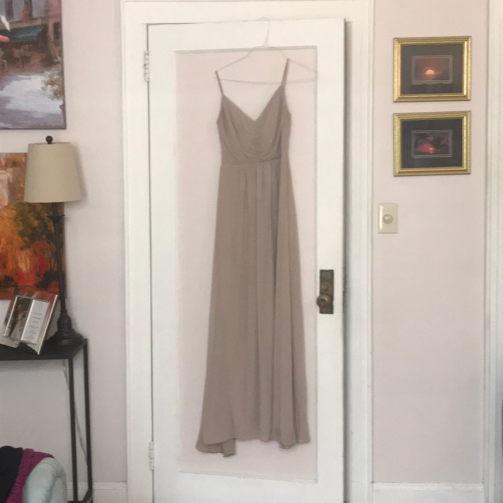 Bill Levkoff Beige Gown